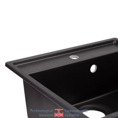 Кухонна мийка Qtap CS 5250 Black (QT5250BLA404)5