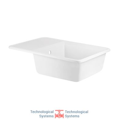 Кухонна мийка Qtap CS 7440 White (QT7440WHI650)4