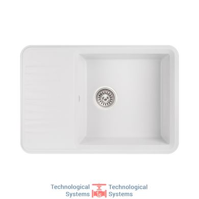 Кухонна мийка Qtap CS 7440 White (QT7440WHI650)1