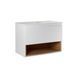 Тумба подвесная Qtap Robin 600х476х437 White/Whitish oak со столешницей QT1379TPН6001WWO Фото: 1