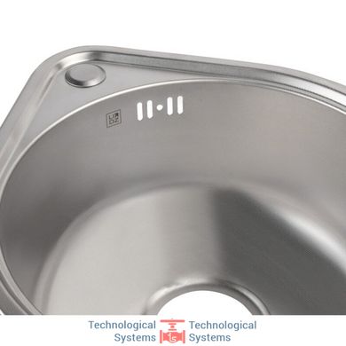 Кухонна мийка Lidz 4539 Micro Decor 0,8 мм (LIDZ4539MDEC)6