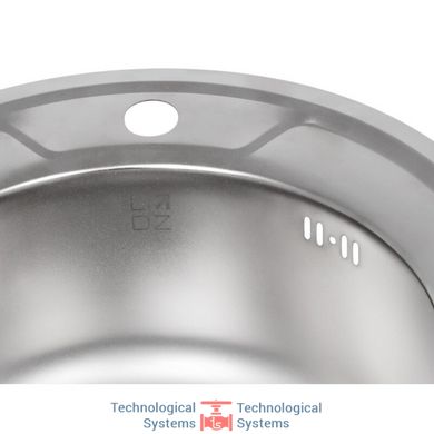Кухонна мийка Lidz 490-A Satin 0,8 мм (LIDZ490ASAT)6