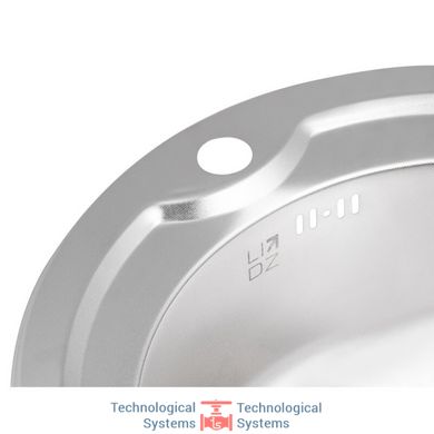 Кухонна мийка Lidz 510-D Micro Decor 0,8 мм (LIDZ510DEC)6