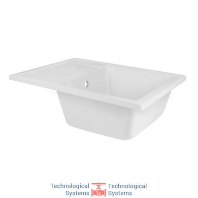 Кухонная мойка Qtap CS 6450 White (QT6450WHI650)3