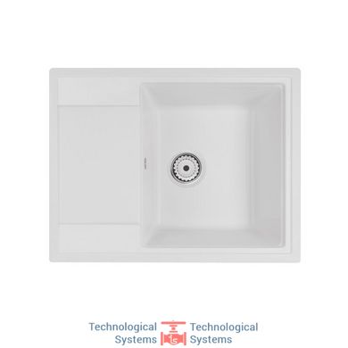 Кухонна мийка Qtap CS 6450 White (QT6450WHI650)1
