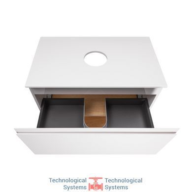 Тумба напольная Qtap Robin 800х616х437 White/Whitish oak со столешницей QT1380TNН8001WWO5
