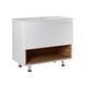 Тумба напольная Qtap Robin 800х616х437 White/Whitish oak со столешницей QT1380TNН8001WWO Фото: 1