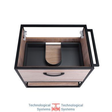Тумба подвесная Qtap Taurus 600х580х437 Whitish oak QT2474TPT603WO4