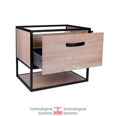 Тумба подвесная Qtap Taurus 600х580х437 Whitish oak QT2474TPT603WO2