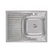 Кухонна мийка Lidz 6080-R Satin 0,6 мм (LIDZ6080R06SAT) Фото: 1