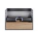 Тумба подвесная Qtap Robin 800х580х437 Graphite/Whitish oak QT1374TPВ8002GWO Фото: 7