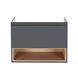 Тумба підвісна Qtap Robin 800х580х437 Graphite/Whitish oak QT1374TPВ8002GWO Фото: 3