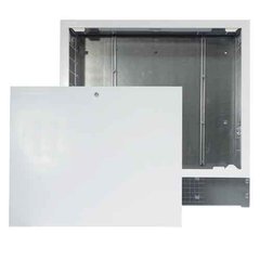 Универсальный шкаф из оцинкованной стали с полимерным покрытием RAL 9010 предназначен для монтажа коллекторов. вих. 3+3 400x630x90 (IVR 830)1