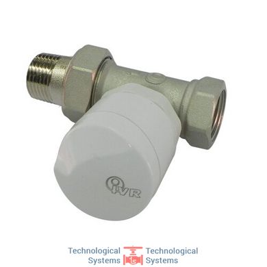 Клапан прямий термостатичний з ручним керуванням, для сталевої труби, без герметичної прокладки, нікельований 3/8" Ду 10 (IVR 560/2)1