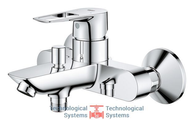 GROHE BAULOOP NEW Змішувач для ванни одноважільний, настінний монтаж, хром5