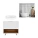 Комплект меблів для ванної Qtap Robin тумба + раковина + дзеркальна шафа QT044RO42977 Фото: 1