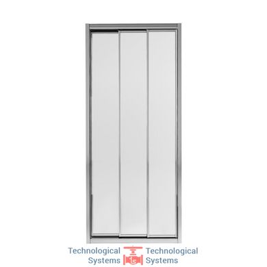 Душевая дверь в нишу Qtap Uniford CRM207.C4 68-71x185 см, стекло Clear 4 мм, покрытие CalcLess1