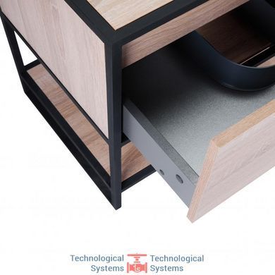 Тумба напольная Qtap Taurus 700х616х469 Whitish oak со столешницей QT2480TNT73WO7